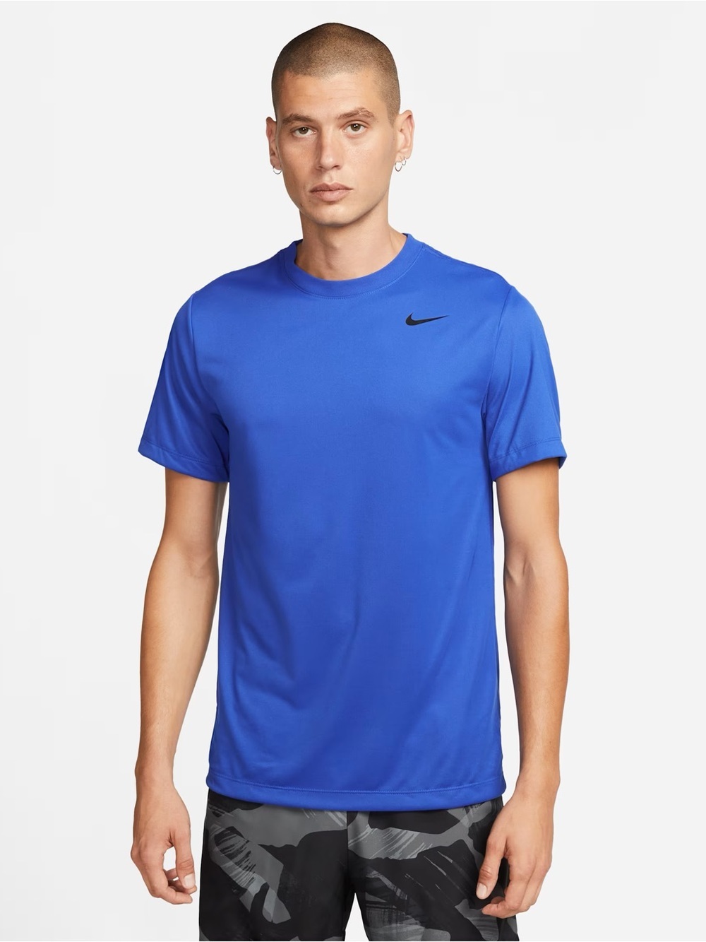 Nike Dri-FIT Legend Blue Athletic Tee Large